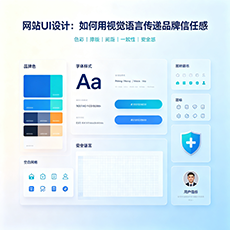汨罗建站-网站UI设计：如何用视觉语言传递品牌信任感